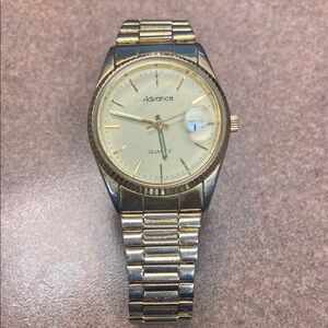 Advance Gold and Silver Quartz Watch